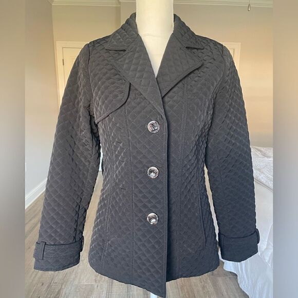 Esprit Black Quilted Jacket S - Picture 1 of 12